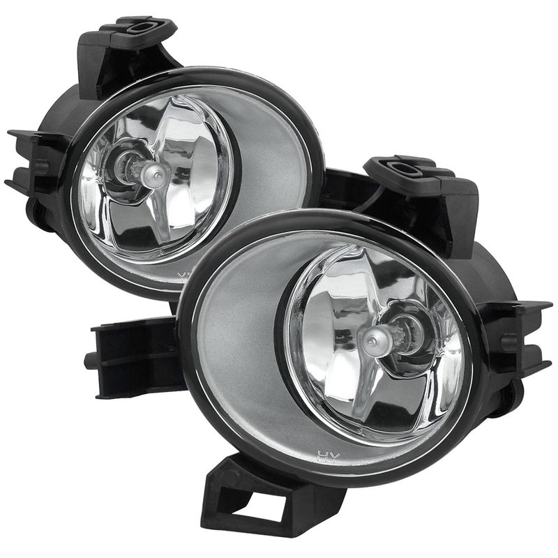 2004-2006 Nissan Quest/Altima H11 Fog Lights Kit Chrome Housing/Clear Lens