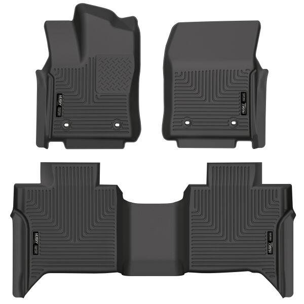 Tapetes Husky Weatherbeater 1ra y 2da Fila color Negro para Tundra 23 - 25