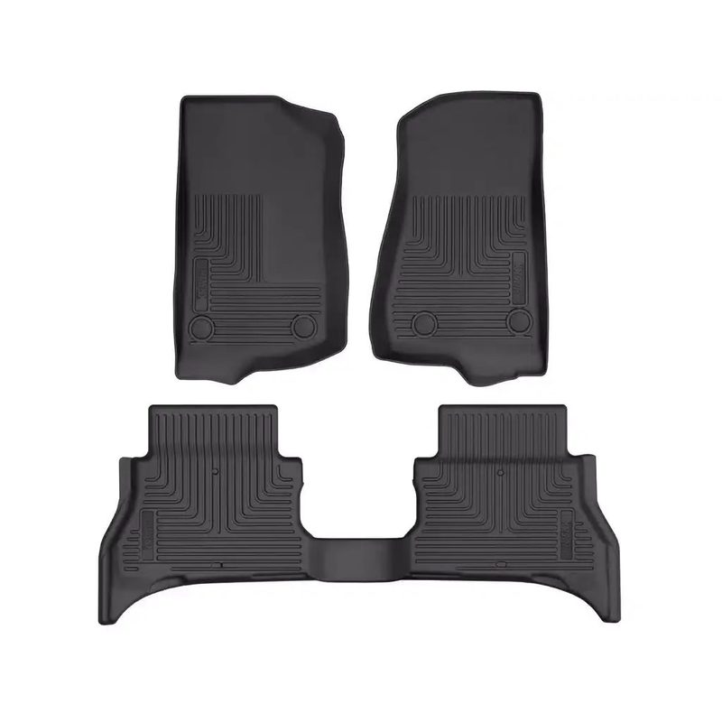 Tapetes Husky Weatherbeater 1ra y 2da Fila para Wrangler 4XE Hybrid 21 - 25