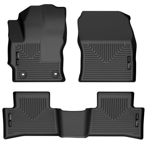 Tapetes Husky Weatherbeater 1ra y 2da Fila color Negro para Corolla Cross 22 - 25