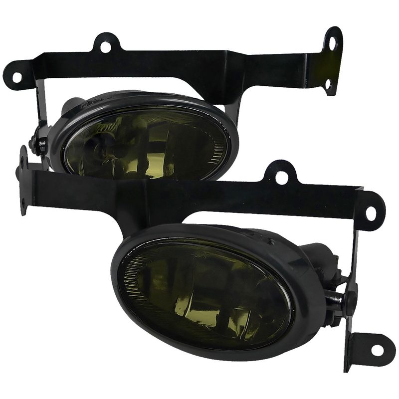 2006-2008 Honda Civic Coupe H11 Fog Lights Kit Chrome Housing/Smoke Lens