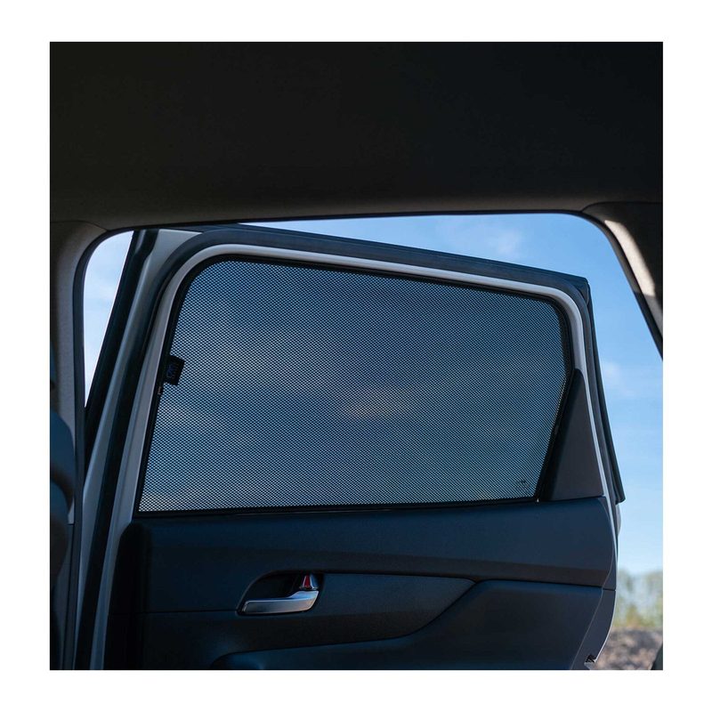 2017-2019 Infiniti QX30 Side Rear Window Curtain Mesh Black 2Pcs