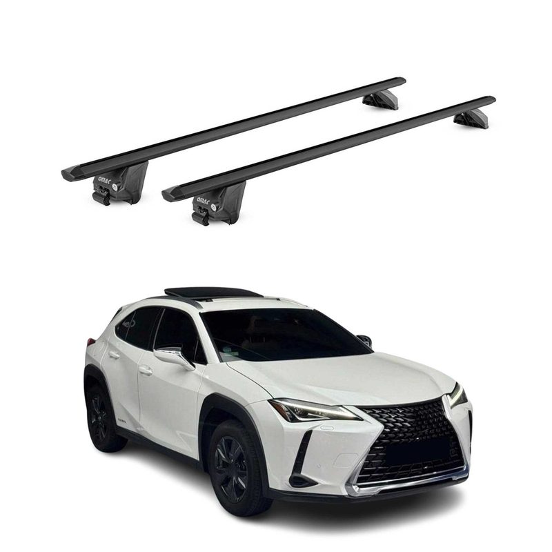 2019-2026 Lexus UX200 UX250h Roof Rack Cross Bars Black Carrier 2 Pcs