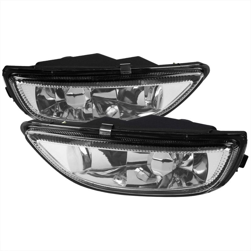 2001-2002 Toyota Corolla H3 Fog Lights Chrome Housing/Clear Lens