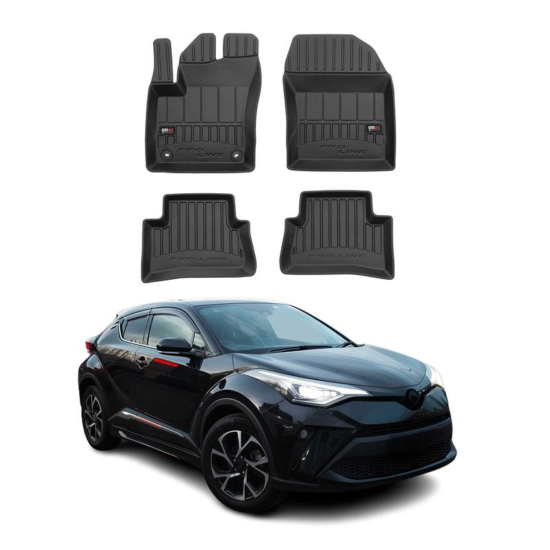 2018-2022 Toyota C-HR Premium Floor Mats Liners Full Set All Weather Heavy Duty