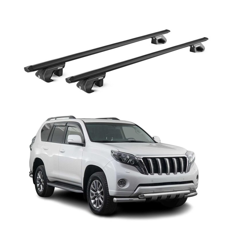 2008-2021 Toyota Land Cruiser Roof Rack Cross Bars Black