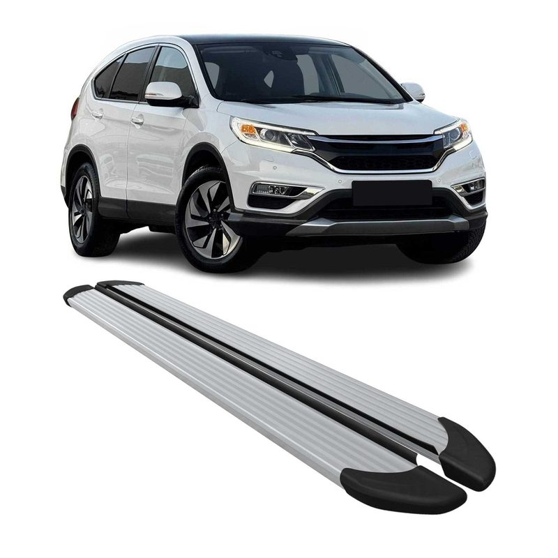 2012-2016 Honda CR-V Running Boards Side Steps Silver