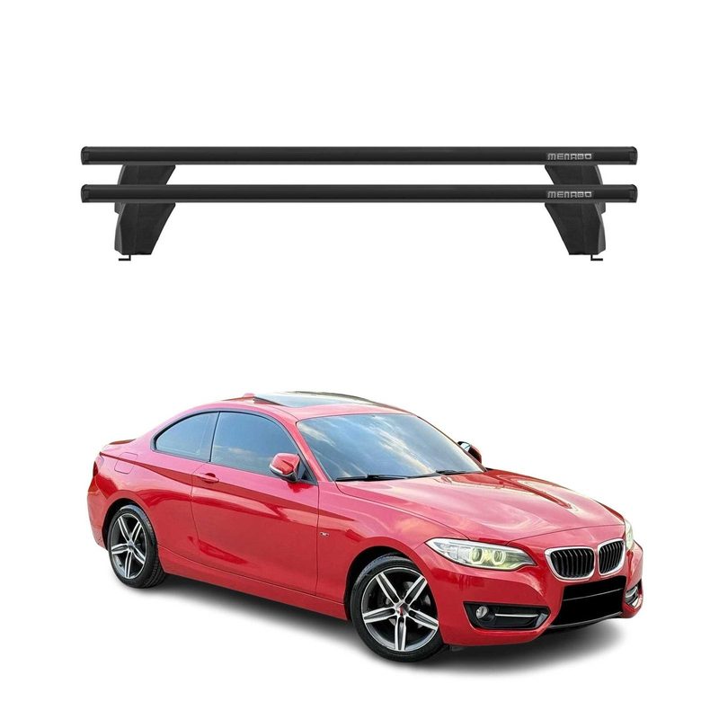 2014-2021 BMW 2 Series F22 M2 Coupe Roof Rack Cross Bars Black