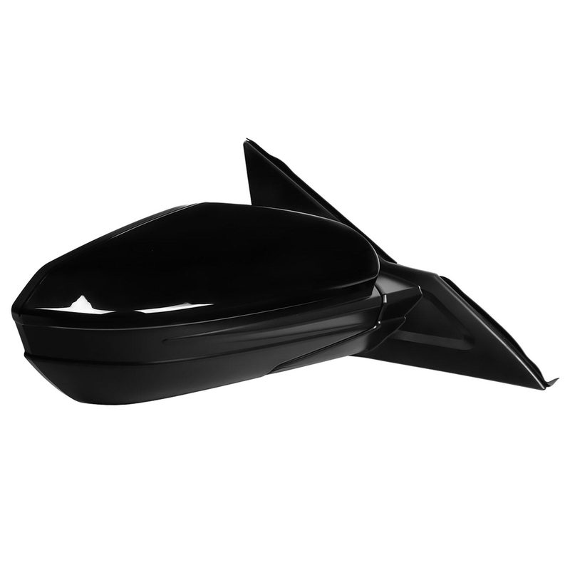 2016-2018 Honda Civic Glossy Black 3-Pin Adjustable Side Mirror Passenger Side