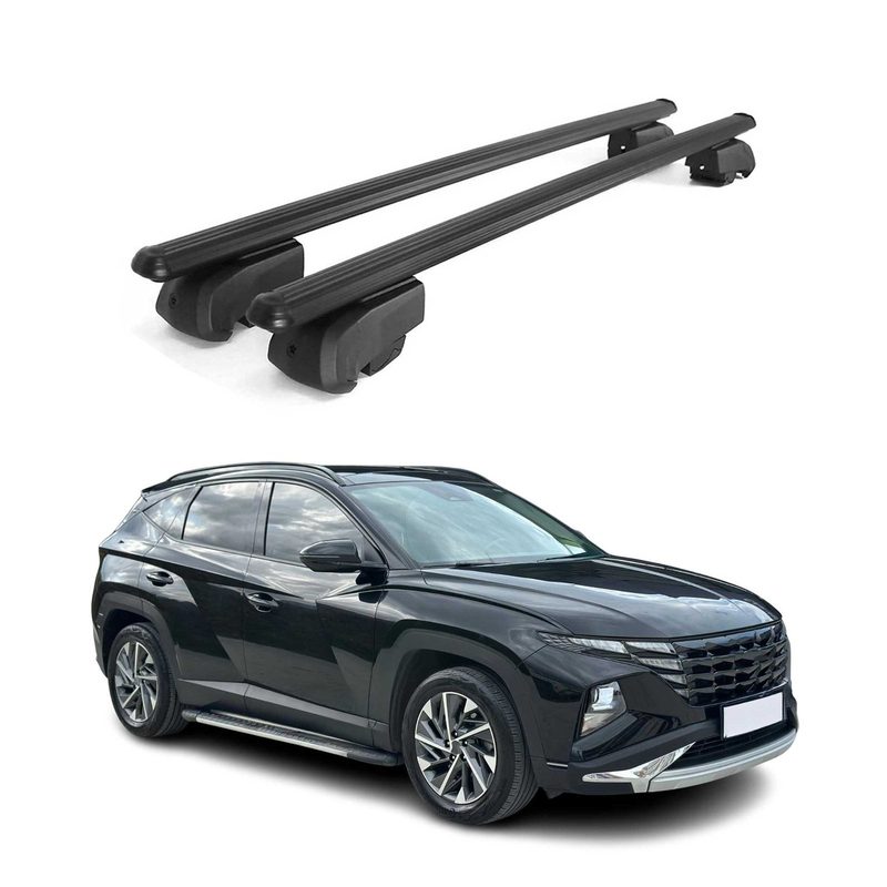 Roof Rack Cross Bars Luggage Carrier for Hyundai Tucson 2022-2026 Black