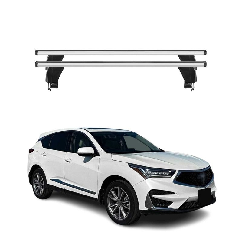 Top Roof Racks Cross Bars fits Acura RDX III 2019-2026 2Pcs Gray Aluminium