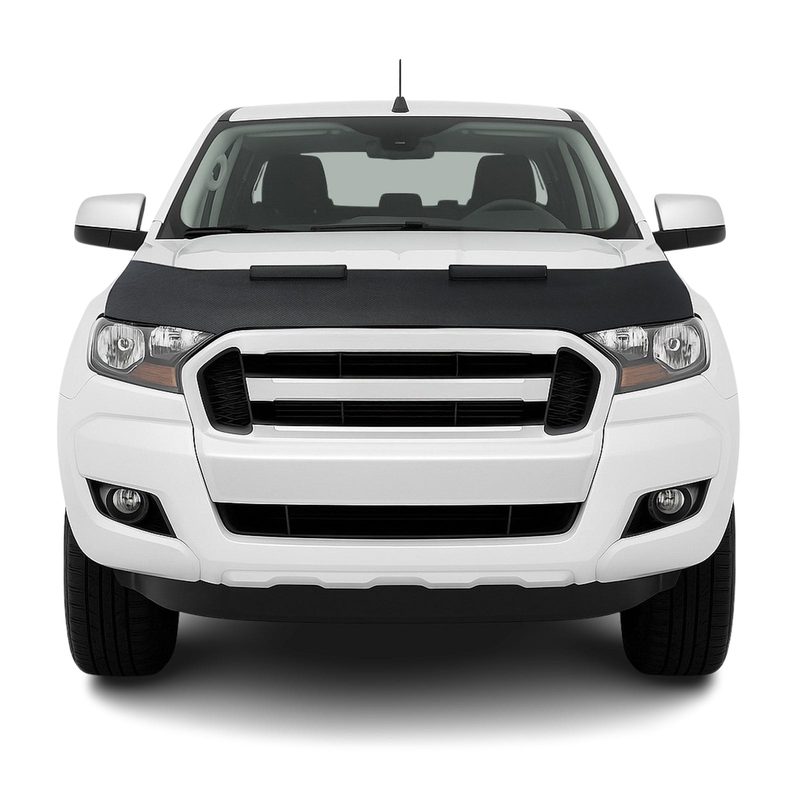 2019-2023 Ford Ranger Car Bonnet Mask Hood Bra Carbon Black 1 Pc