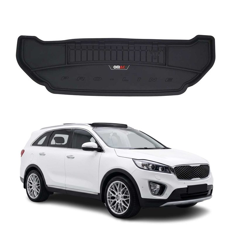 2016-2020 Kia Sorento Premium Cargo Liner Trunk Mat All Weather Heavy Duty 7 Seats Unfolding 3rd Row