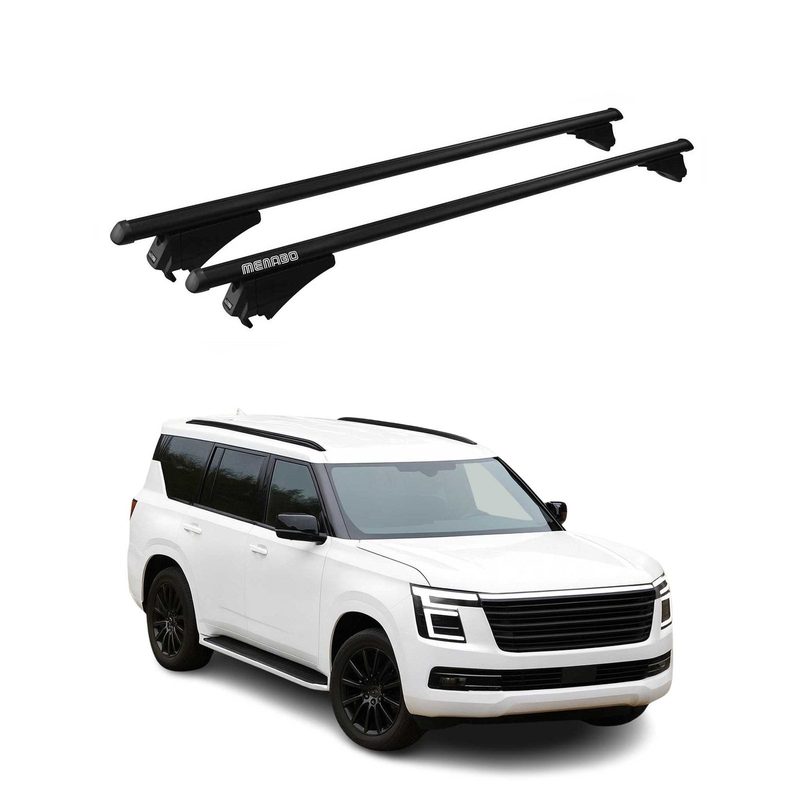 2025-2026 Nissan Armada Roof Rack Cross Bars Luggage Carrier Black 2Pcs