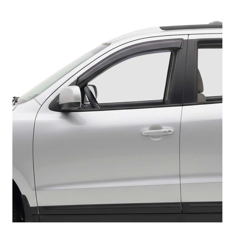 2007-2012 Hyundai Santa Fe Window Visor Vent Rain Deflector 2Pcs Smoke