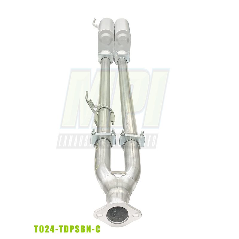 Toyota Tacoma, 2005-2023, V6 - MPI Bullnoze Exhaust Series