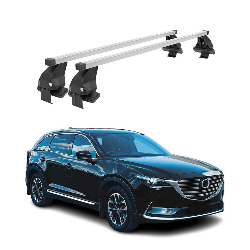 2016-2023 Mazda CX-9 Roof Rack Cross Bars Silver