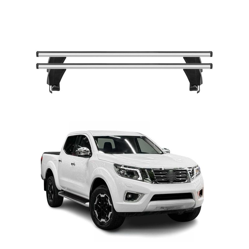2016-2020 Nissan Np300 Navara Roof Rack Cross Bars Silver