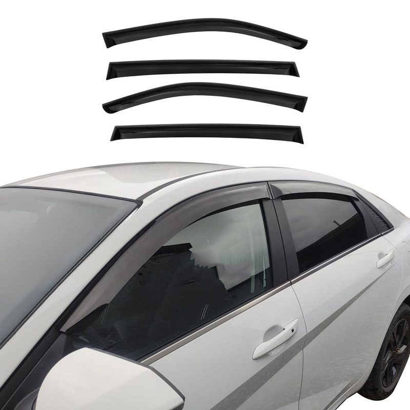 2006-2011 Honda Civic Sedan Window Visor Vent Rain Deflector 4Pcs Smoke