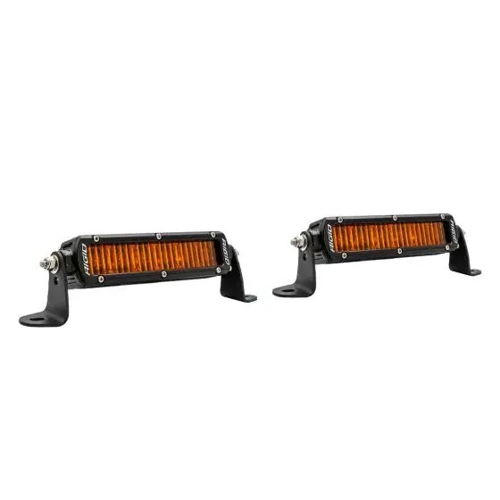 Faros Auxiliares SAE SR Series 6" Con Amber PRO Lens (Par)