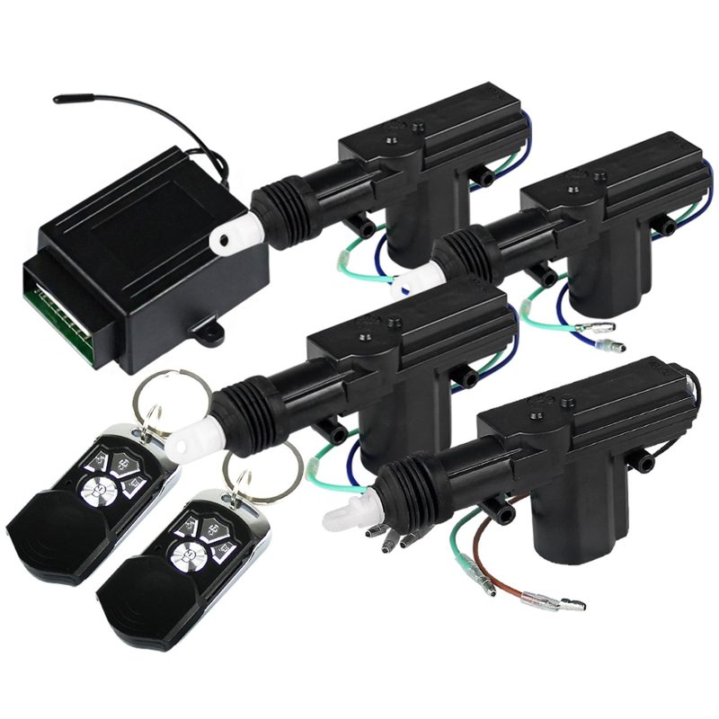Remote Keyless Power Door Lock/Unlock Entry Kit 4-Function Remote Controls