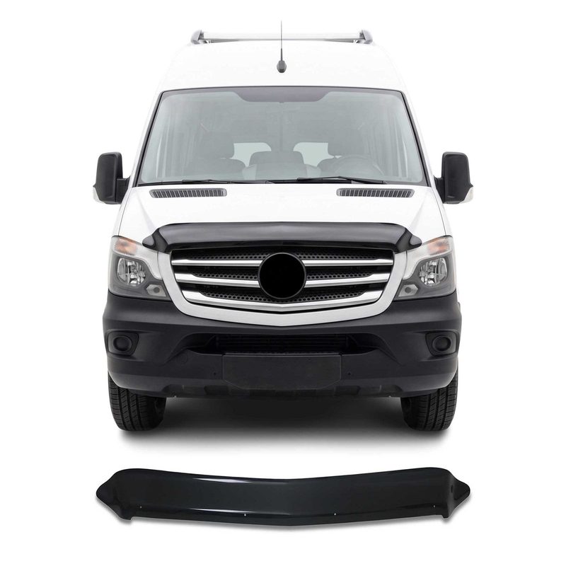 2014-2018 Mercedes Sprinter W906 Front Bug Shield Hood Deflector 1 Pc Smoke