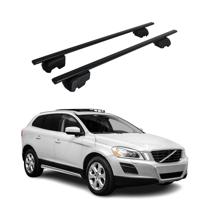 2010-2017 Volvo XC60 Roof Rack Cross Bars Black