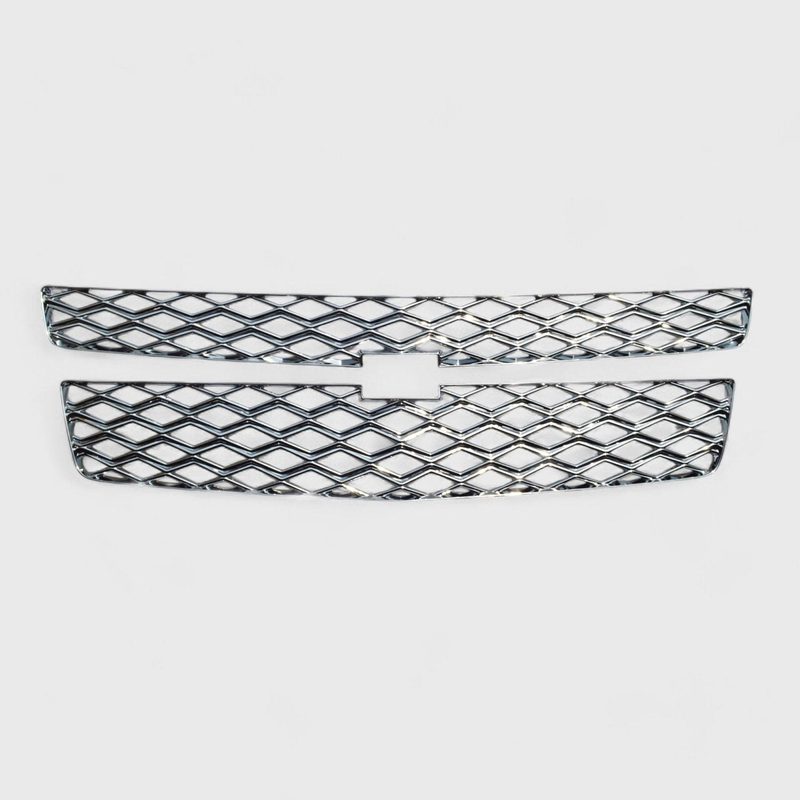 2015-2020 Chevrolet Suburban / Tahoe Grille Overlay Chrome 2Pcs ABS Plastic