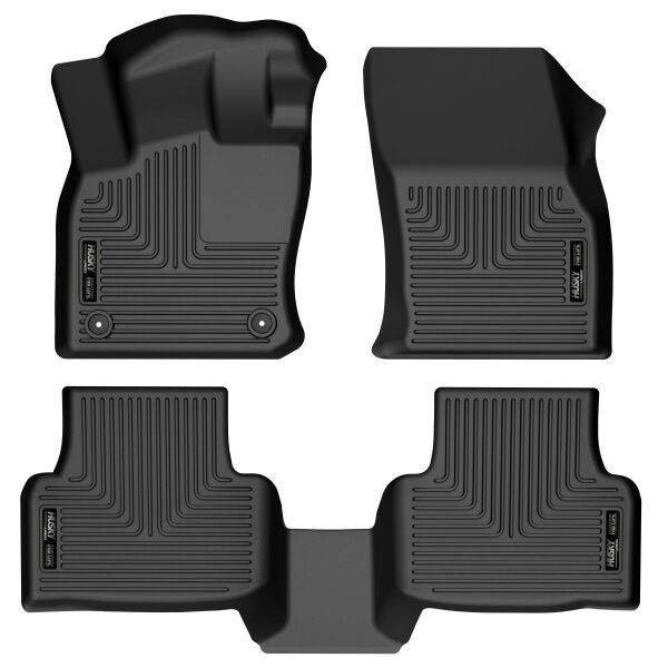 Tapetes Husky Weatherbeater 1ra y 2da Fila color Negro para Taos 22 - 25
