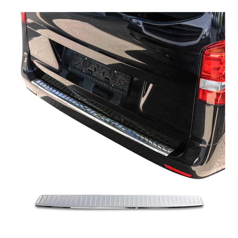 2016-2024 Mercedes Metris Rear Bumper Guard Stainless Steel Glossy