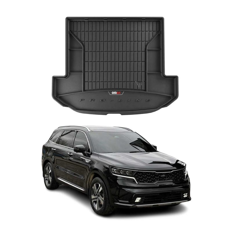 2021-2026 Kia Sorento Hybrid PHEV Premium Cargo Liner Trunk Mat All Weather Heavy Duty Folding 3rd Row