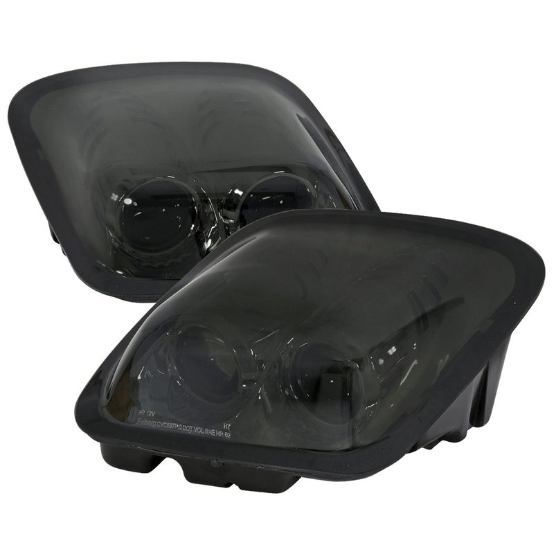 1997-2004 Chevy Corvette C5 H7 Projector Headlights Chrome/Smoke Lens