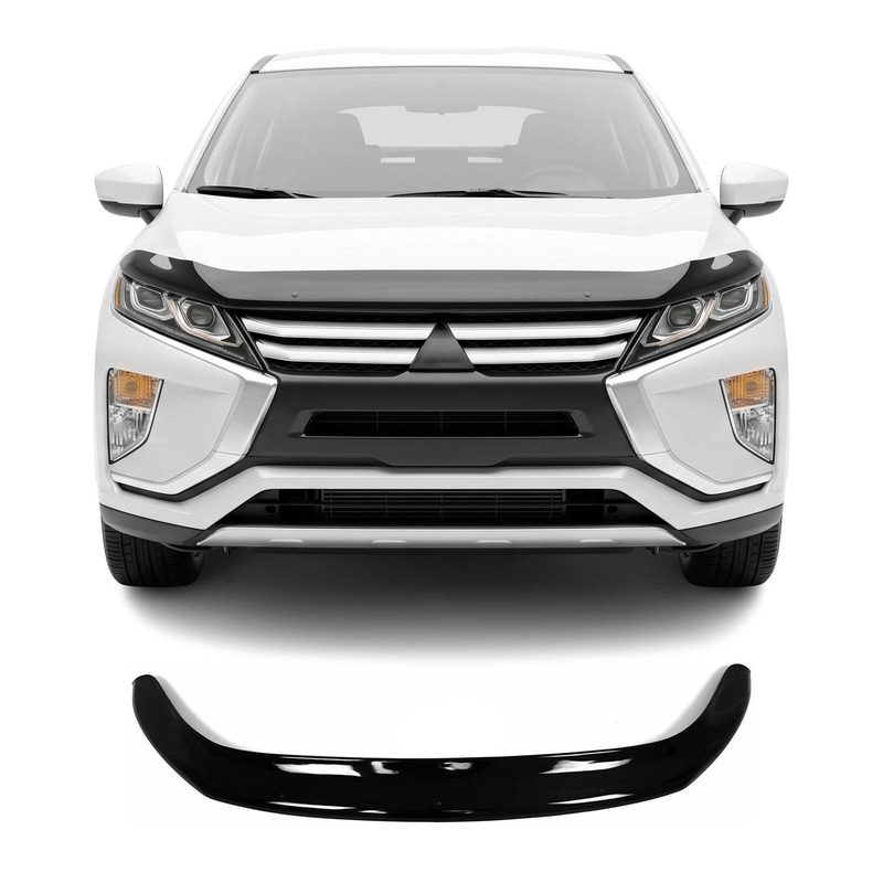 2018-2020 Mitsubishi Eclipse Cross Pre-FL Front Bug Shield Hood Deflector 1 Pc Smoke