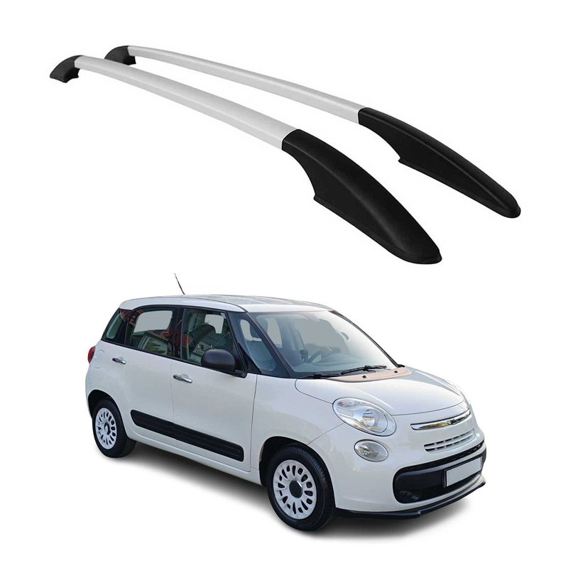 2014-2020 Fiat 500L Roof Rack Rails Side Rails Silver