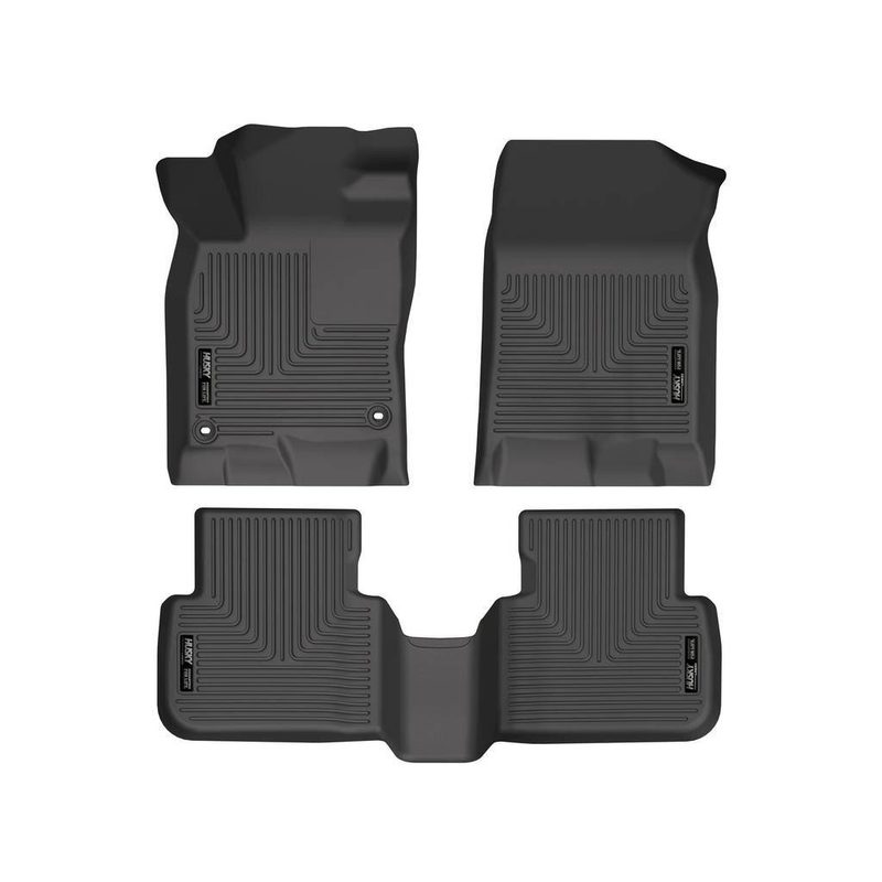 Tapetes Husky Weatherbeater 1ra y 2da Fila color Negro para Civic 22 - 25