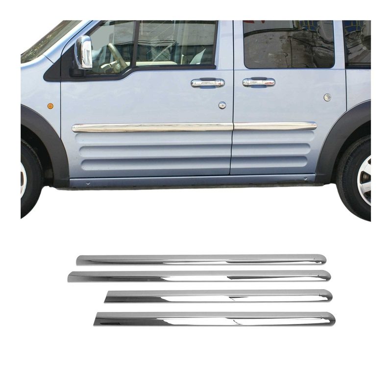 2010-2013 Ford Transit Connect L2 Long Side Door Molding Trim Stainless Steel Silver