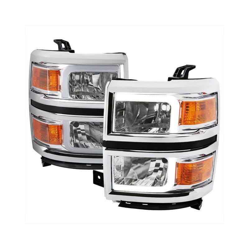 SPEC-D Chrome Crystal Headlights 2LH-SIV14-G3-C-RS