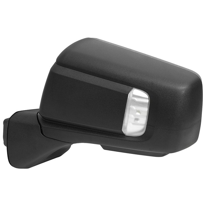 2019-2024 Chevy Silverado 1500 Black Manual Fold & Heated Side Mirror Driver