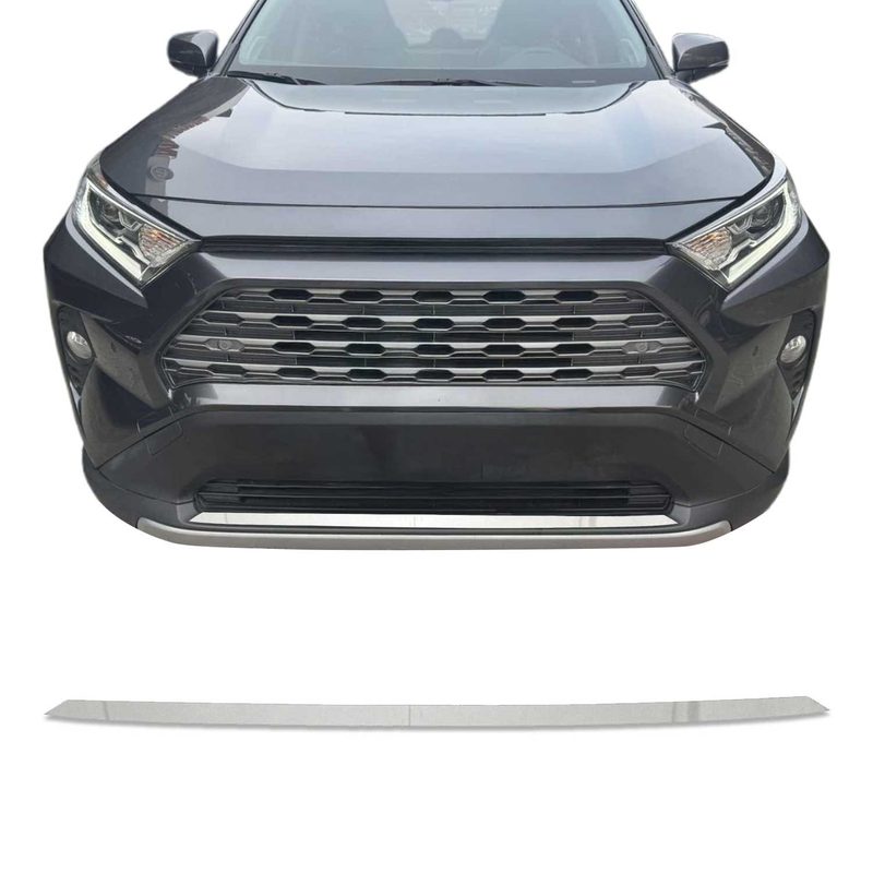 2019-2025 Toyota RAV4 Front Bumper Trim Molding Stainless Steel Silver 1 Pc
