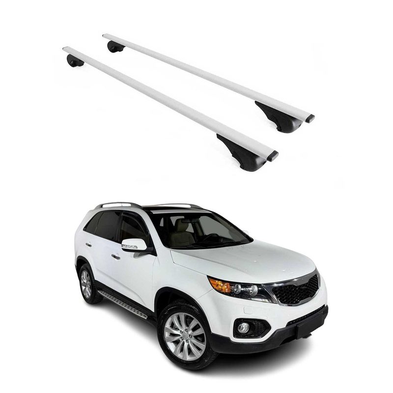 2011-2013 Kia Sorento Roof Rack Cross Bars Silver