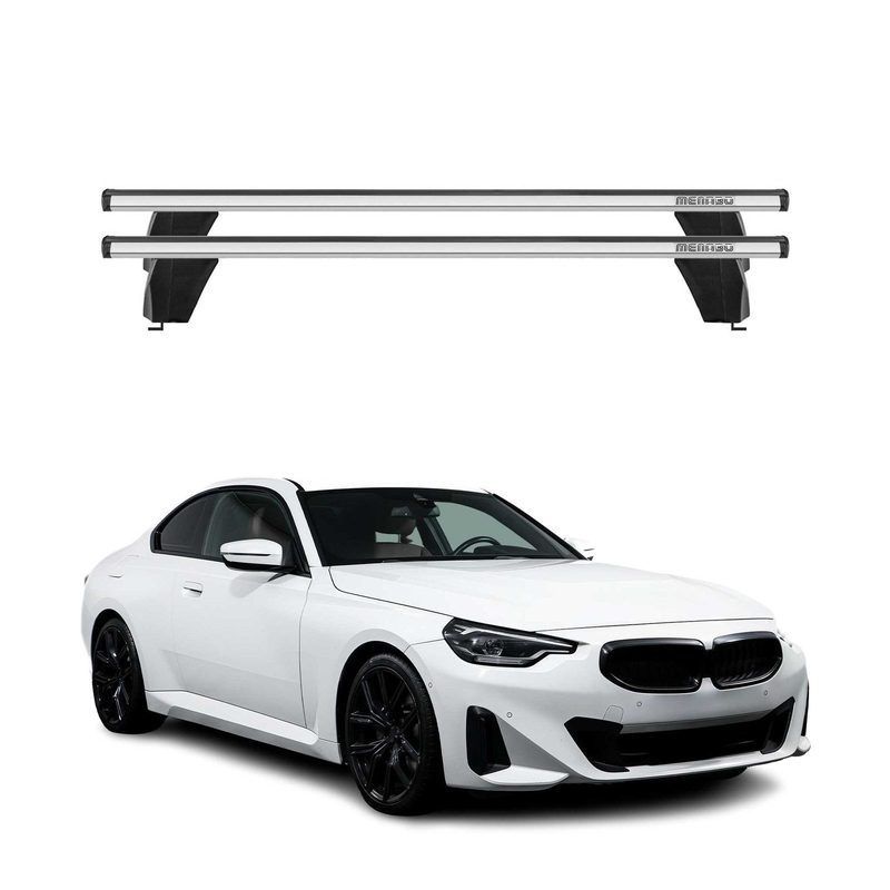 Top Roof Racks Cross Bars fits BMW 8 Series G16 Gran Coupé 2020-2026 2Pcs Gray