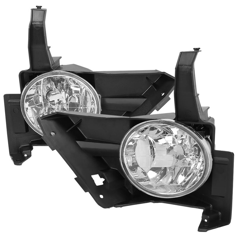 2005-2006 Honda CR-V 9006 Fog Lights Kit Switch & Wiring Harness Chrome/Clear
