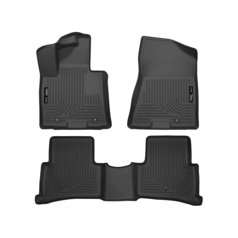 Tapetes Husky Weatherbeater 1ra y 2da Fila color Negro para Sportage 17 - 22