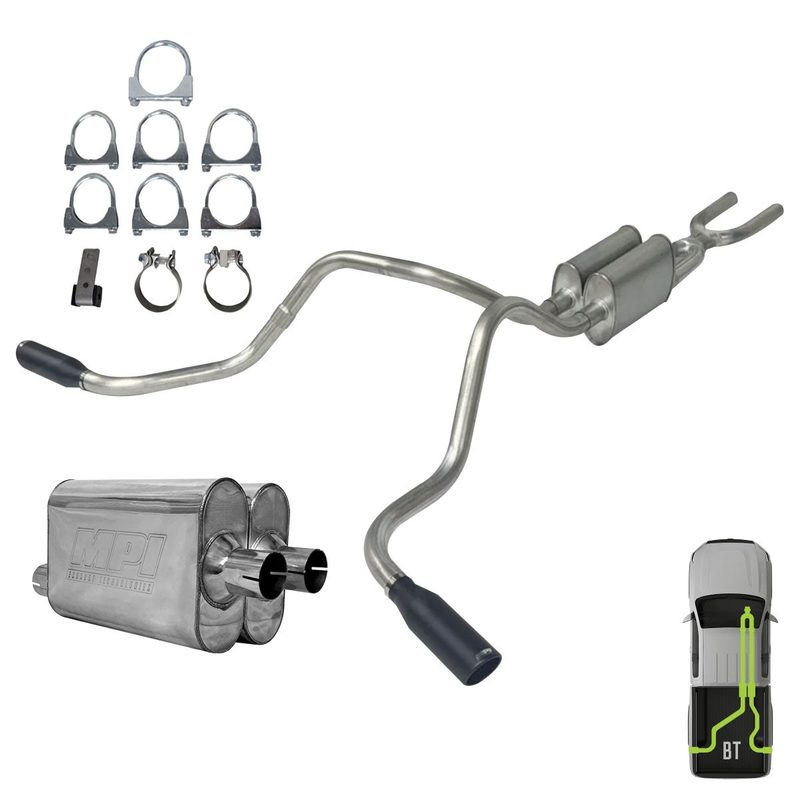 Toyota Tundra, 2014-2021, 5.7L - Stainless - MPI Exhaust Cat-Back Dual Exhaust Kits