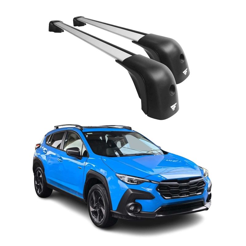 2016-2023 Subaru Crosstrek Roof Racks Cross Bars Silver