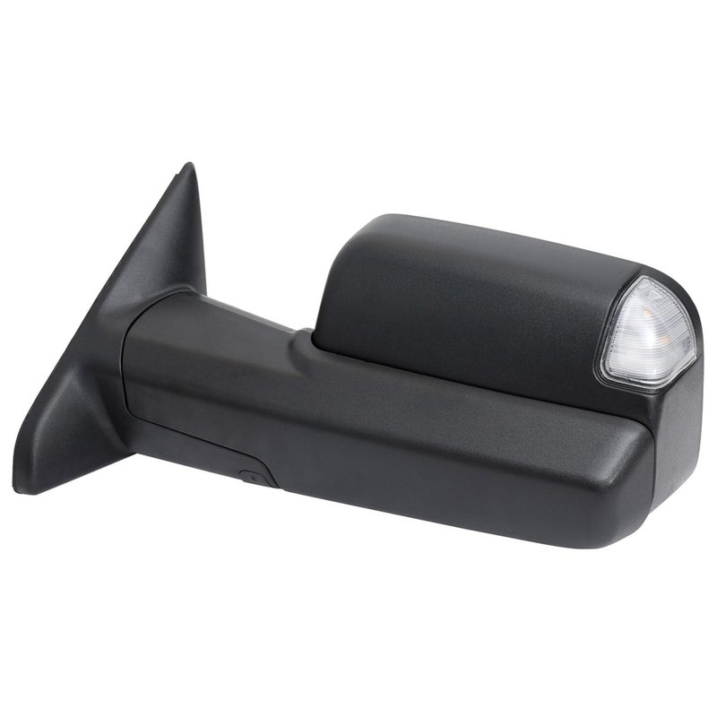 2019-2022 Ram 2500 3500 Black Manual Fold & Heated Side Mirror Driver Side