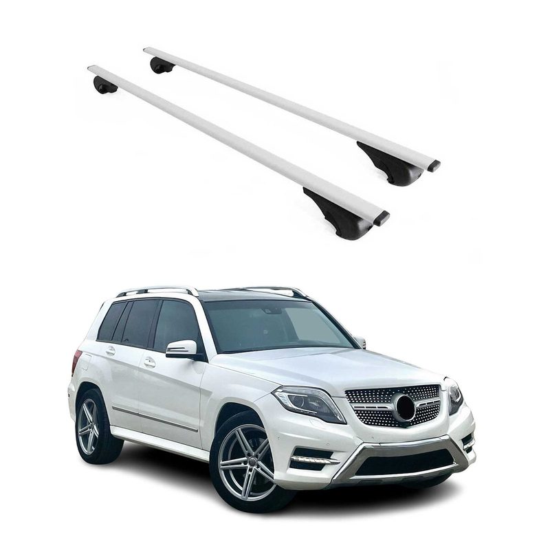 2009-2015 Mercedes GLK Class X204 Roof Rack Cross Bars Silver