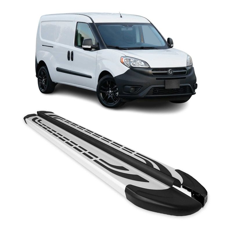 2015-2022 RAM ProMaster City LWB Running Boards Side Steps Silver