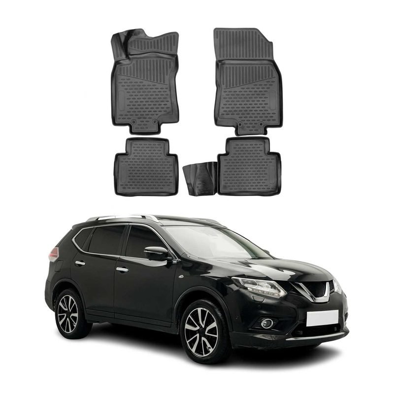 2014-2020 Nissan Rogue Floor Mats Liners Full Set All Weather Black