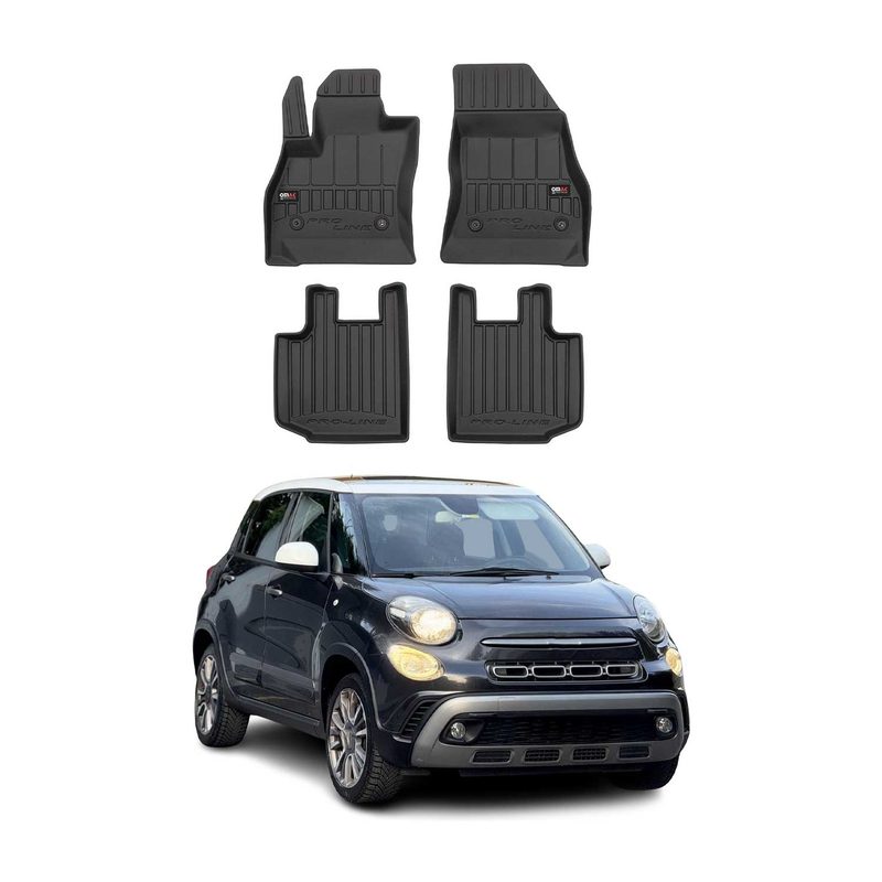 2014-2020 Fiat 500L Premium Floor Mats Liners Full Set All Weather Heavy Duty